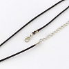 Waxed Cotton Cord Necklace Making MAK-S032-1.5mm-113-2