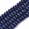 Opaque Solid Color Glass Beads Strands X-GLAA-R217-02-A05-1