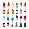 96Pcs 24 Colors Polycotton(Polyester Cotton) Tassel Pendant Decorations FIND-TA0001-27-2