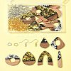 DIY Opaque Resin & Walnut Wood Earring Making Kits DIY-FS0007-84-6