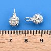 925 Sterling Silver Hollow Flower Round Ball Charms STER-T007-83S-2