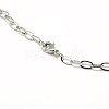 Non-Tarnish 304 Stainless Steel Cable Chain Necklace Making X-STAS-A028-N091P-3