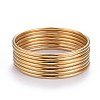 7Pcs 201 Stainless Steel Plain Bangle Sets for Women BJEW-L664-022A-G02-9