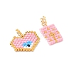 2Pcs Handmade Loom Pattern MIYUKI Glass Seed Beads PALLOY-MZ00607-01-2