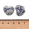 Sparkling Acrylic Heart Beads with Rhinestone Embellishment LS-OACR-NH0001-02A-04-3