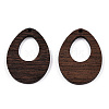 Natural Wenge Wood Pendants WOOD-T023-58B-01-2