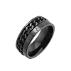 Rotatable Titanium Steel Finger Ring PW-WGE3233-12-1