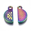 Rainbow Color Alloy Pendants PALLOY-S180-218-NR-3
