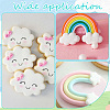 SUNNYCLUE 1 Set Plastic Rainbow & Cloud Clay Cutter Set DIY-SC0021-34-5