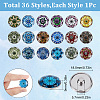 SUNNYCLUE 3 Sets 3 Style Alloy Jewelry Snap Buttons BUTT-SC0001-01-2