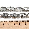 Electroplate Glass Beads Strands EGLA-D015-15x10mm-34-3