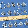 36Pcs 9 Styles Tibetan Style Alloy Chandelier Components Links TIBE-FS0003-24-5