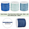 SUNNYCLUE 4 Rolls 4 Colors Nylon Chinese Knot Cord NWIR-SC0001-08-2
