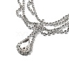 Alloy Rhinestone Hair Chain OHAR-M044-02C-S-2