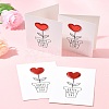 4Pcs Kraft Paper Greeting Cards AJEW-FS0001-30A-10