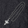 Non-Tarnish 201 Stainless Steel Pendant Necklaces for Man NJEW-Q336-02A-P-4