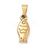 304 Stainless Steel Pendants STAS-B141-03G-G-1