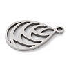 201 Stainless Steel Pendants STAS-S157-09P-2