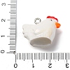 Animal Theme Resin Pendants RESI-S010-04H-3