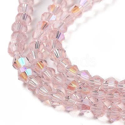 Transparent Electroplate Glass Beads Strands EGLA-A039-T2mm-L26-1