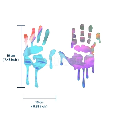Car Decals- 1 Pcs Hand Car Hood Sticker ST-F711-2-1