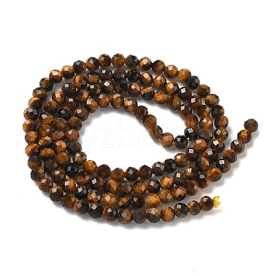 Natural Tiger Eye Beads Strands G-A129-3mm-C02-1