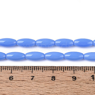 Opaque Glass Beads Strands X-GLAA-T028-15P-03-1