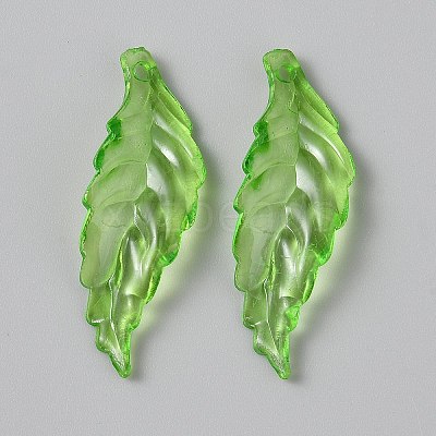 Transparent Acrylic Pendants OACR-CJC0006-25D-1