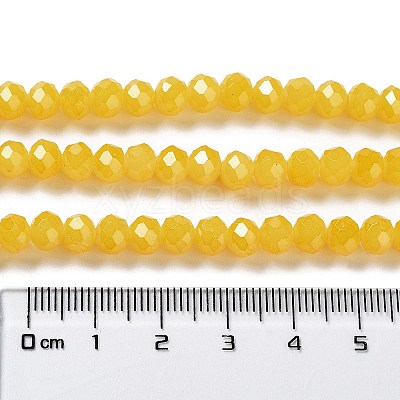 Baking Paint Imitation Jade Glass Bead Strands LS-DGLA-A034-J6MM-A30-1