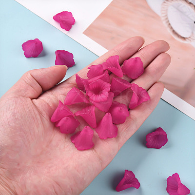Transparent Acrylic Bead Caps PL551-C16-1