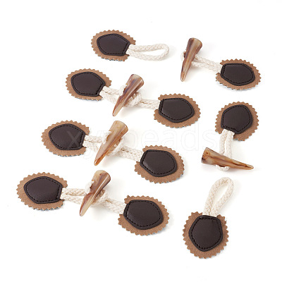 5 Pairs Resin Buttons BUTT-TA0001-48D-1