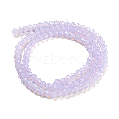 Baking Paint Transparent Glass Beads Strands DGLA-A034-J3mm-B06-1