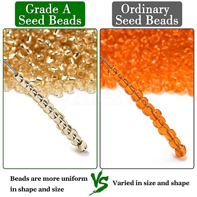 12/0 Grade A Round Glass Seed Beads SEED-Q007-F33-1
