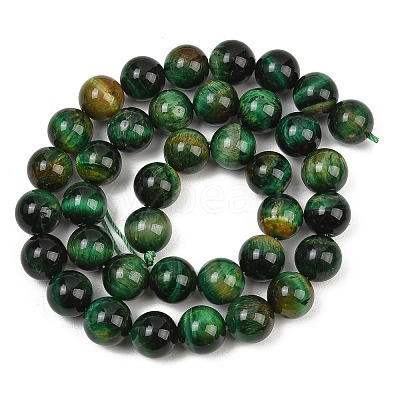 Dyed Natural Tiger Eye Beads Strands G-G102-A01-04-1