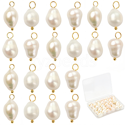 30Pcs Natural Cultured Freshwater Pearl Pendants FIND-SC0019-31-1
