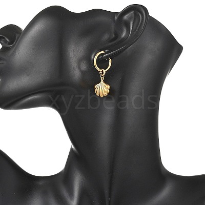 Ocean 304 Stainless Steel Hoop Dangle Earrings for Women EJEW-JE07267-01-1