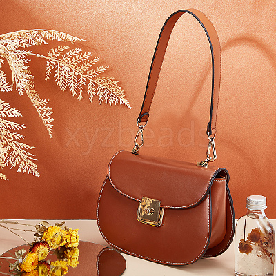 PU Imitation Leather Bag Handles DIY-WH0185-48A-1
