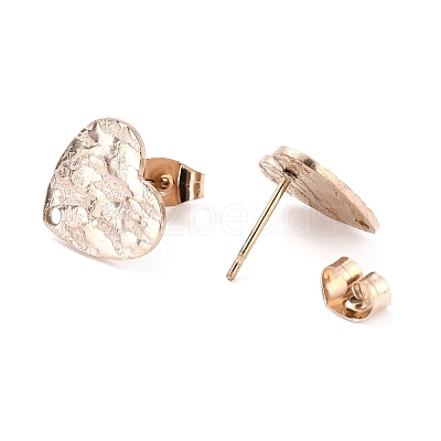 Ion Plating(IP) 304 Stainless Steel Stud Earring Findings STAS-I183-05B-RG-1
