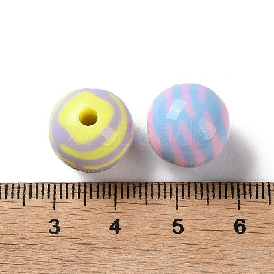 Two Tone Opaque Acrylic Beads SACR-I005-07A-1