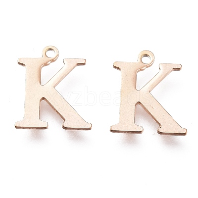 PVD Vacuum Plating  304 Stainless Steel Charms STAS-H112-K-RG-1