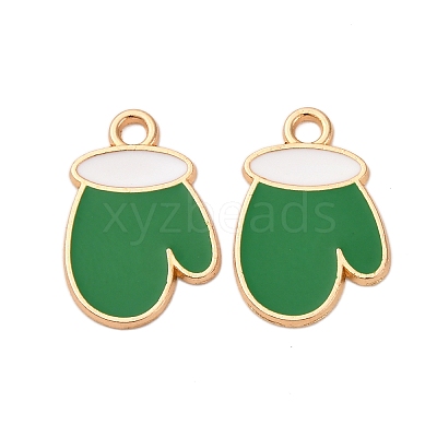 Christmas Alloy Enamel Pendants ENAM-K080-01C-G-1