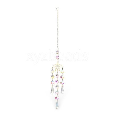 Brass Big Pendant Decorations HJEW-M005-04F-G-1