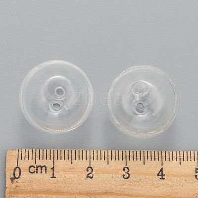 Handmade Blown Glass Globe Beads X-DH017J-1-1