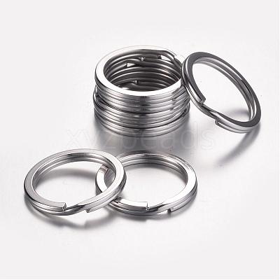 Tarnish Resistant 304 Stainless Steel Keychain Clasps KEYC-D049-01-1