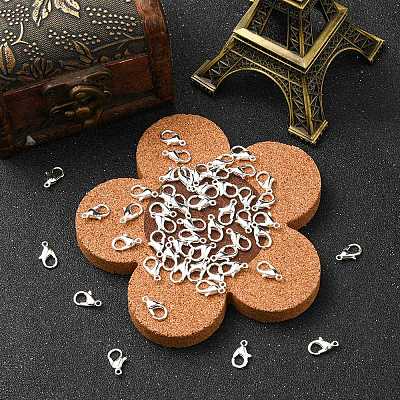 Zinc Alloy Lobster Claw Clasps PALLOY-YW0001-70S-1