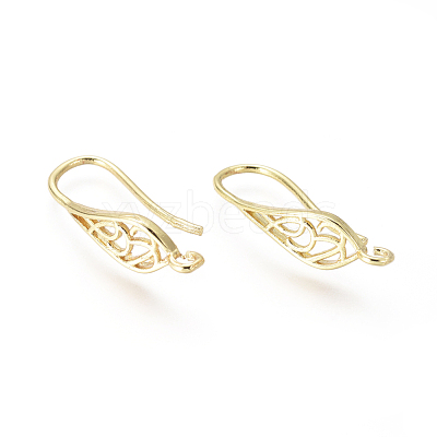Brass Earring Hooks KK-G374-11G-1