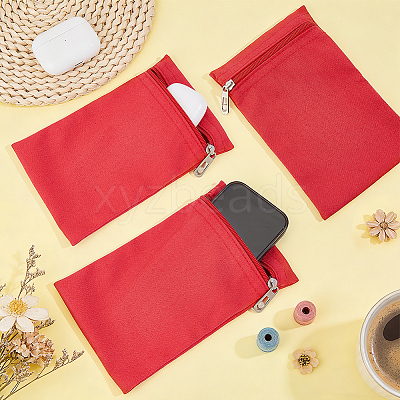 Canvas Cloth Zipper Bags ABAG-WH0077-09B-05-1