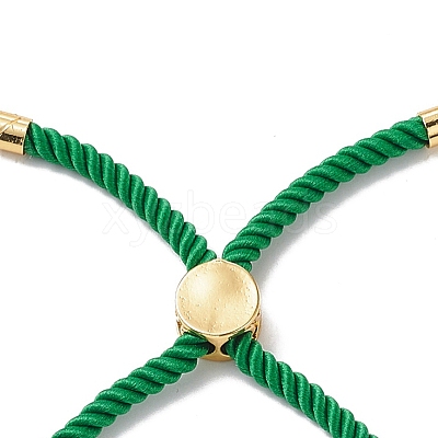 Half Finished Twisted Milan Rope Slider Bracelets FIND-G032-01G-08-1