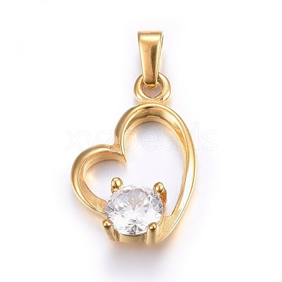 304 Stainless Steel Pendants STAS-P216-50G-1