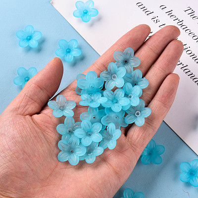 Frosted Acrylic Bead Caps MACR-S371-08A-755-1